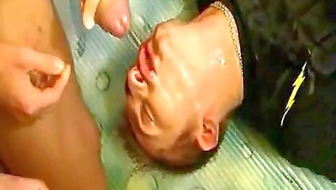 Slutty brunette hair take meetingsop sidewalk and cum