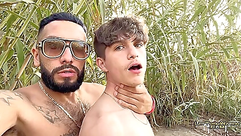 Big booty girl's tight ass gets fucked by two guys